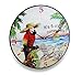 Its Five O Clock Somewhere Tropical Parrot Wall Clock 15 in.