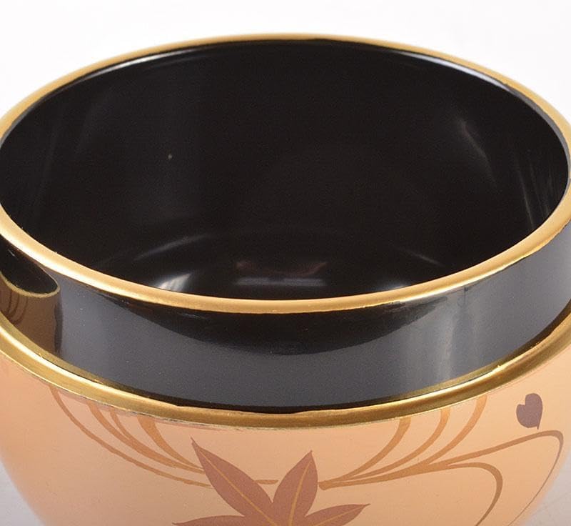 茶道具 山中塗 早見征一作 白漆 扇面流水蒔絵 平棗 共箱 V