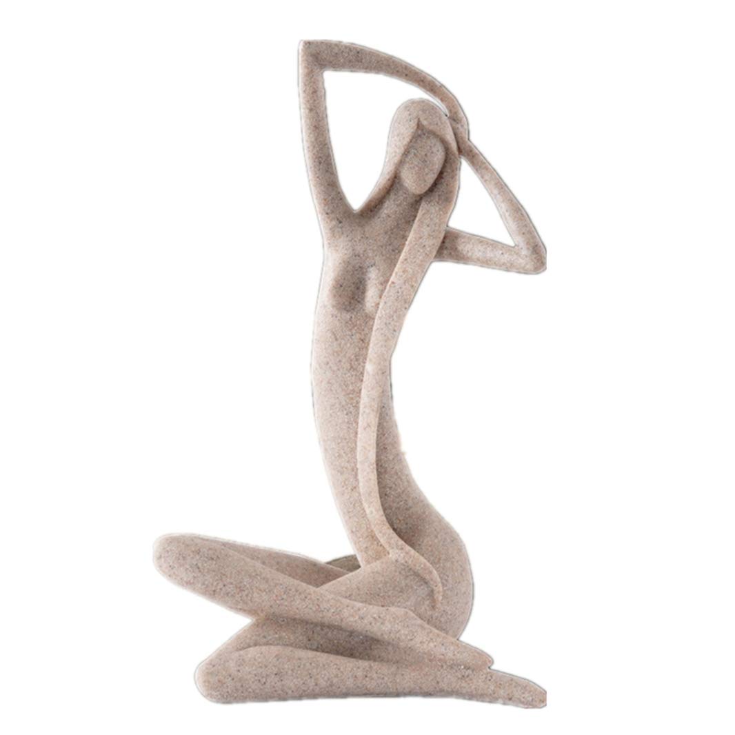 Stone Naked Woman Statuettes Undressed Miniatures Nude Lady Statue Figurines Home Decor Creative Character Sculpture