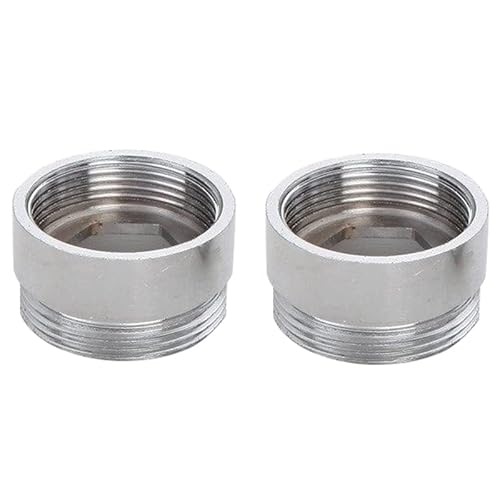 SENRISE - Adaptador para grifo, conector de metal para purificador de agua, 2 unidades, plateado Cover
