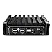 VENOEN Lüfterlose Firewall Software Mini PC 2,5 Gbe 4 LAN-Port, Celeron J6412 PC, Firewall Micro Appliance, 16GB DDR4 RAM 256GB SSD, HD, DP, WiFi, i225, SIM-Steckplatz, Auto Power On, RTC, WatchDog
