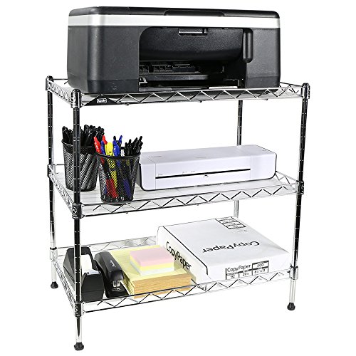 Apollo Hardware Chrome 3-Tier Wire Shelving Unit 20"X12"X20" With Shelf Liner #TOP2