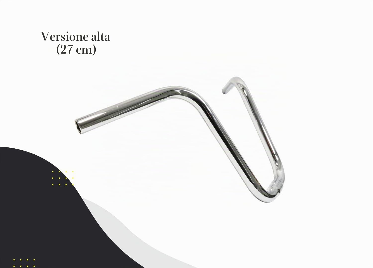 VDP Bonanza - Manubrio Alto per Bicicletta Chopper e Singlespeed - Manubrio Piatto Bar