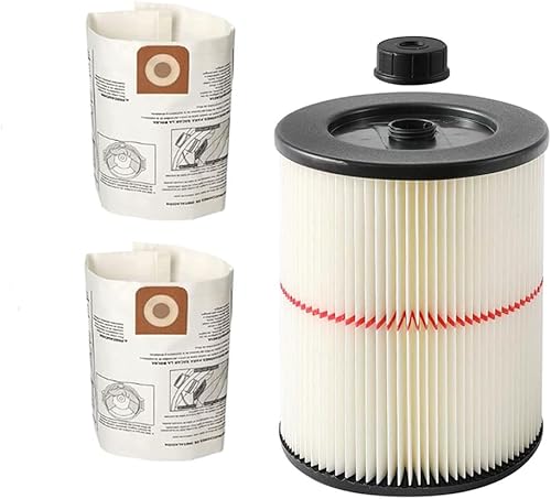 Miniatura 8 de Paquete de 2 filtros de repuesto para Shop Vac Craftsman 17816 Filtro de cartucho para filtro Craftsman 9-17816 Filtro de aspiradora en seco húmedo