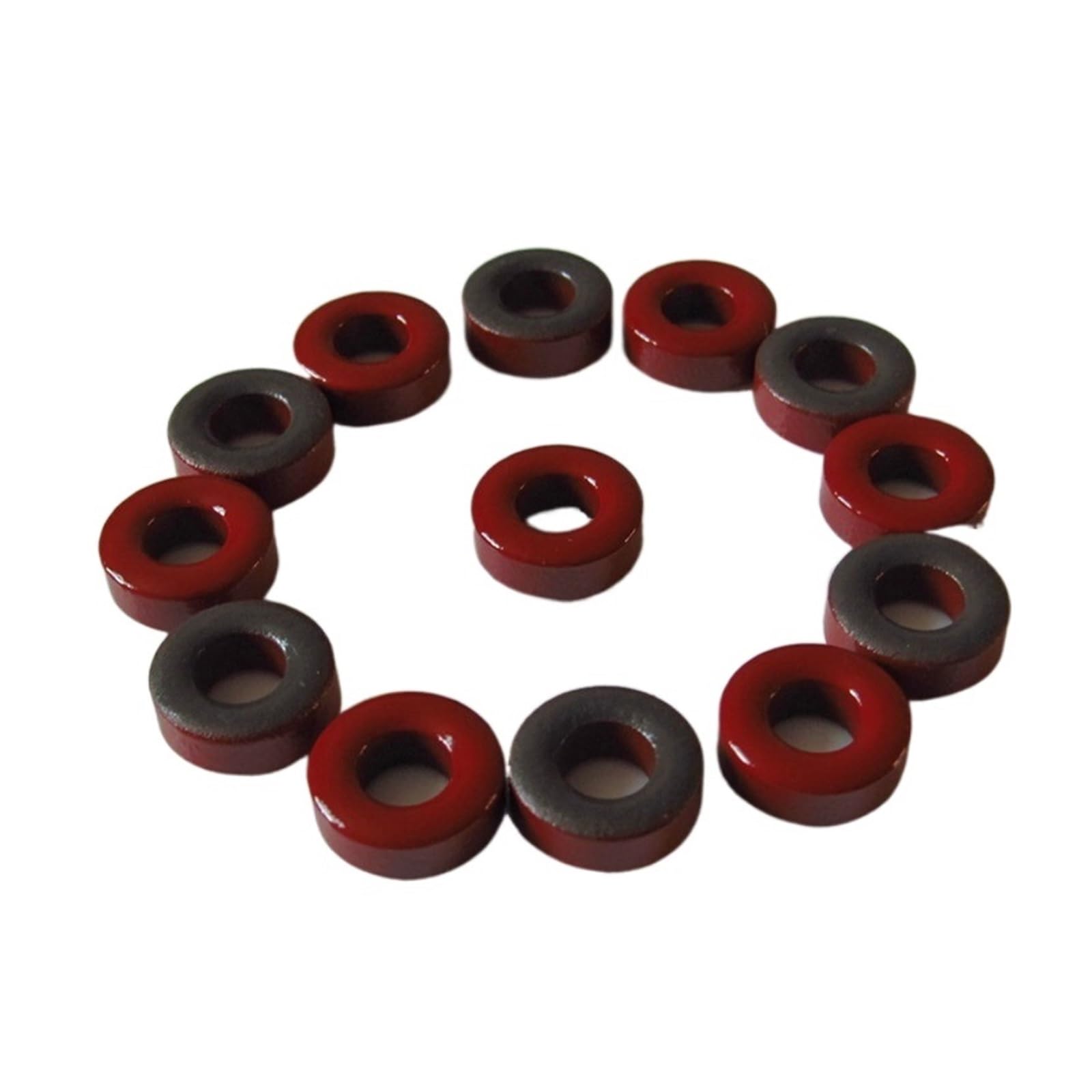 WHWRCADV 20 Pcs T50 2 Iron Powder Cores T50-2 13 * 7.5 * 5 Mm 4.9nH/N2 Iron Dust Core