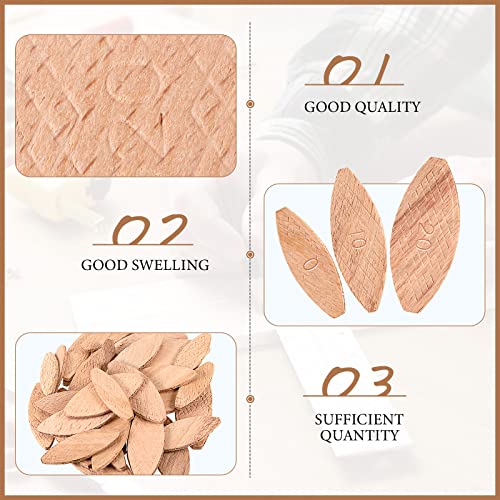 Beechwood Joiner Biscuits Number 0, 10, 20 Wood Joining Biscuits Woodworking Biscuits Assorted Beech Wood Chips For Crafting Woodworking (450 Pieces) #TOP2