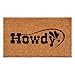 Calloway Mills Howdy Doormat, (Tan/Black, 17