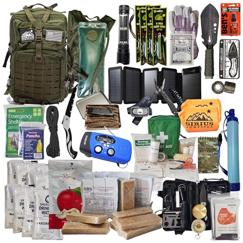Sirius Survival Bug Out Bag - Premium Bugout Backpack Pre-Packed