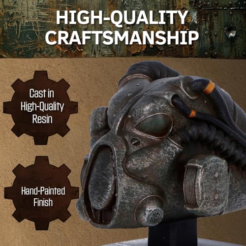 Casco Fallout X-01 miniatura coleccionable de resina Nemesis Now 4