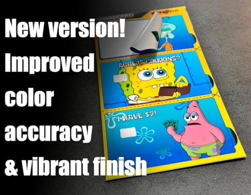 Image of 3 Credit Card Protector Set - patrick funny meme design, Waterproof PVC Cover for Debit and Credit Cards