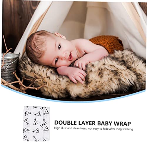 Toyvian 1Pc Inbakeren Peuter Badhanddoek Baby Jongen Badhanddoek Baby Meisje Inbakeren Babybaddoeken Baby Deken Katoen Kinderwagen Hoes Baby Inbakeren Deken Baby Inbakeren Deken Gaas - Afbeelding 8