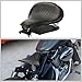 DgNeLai Motorcycle Solo Drive Seat Black Crocodile Leather Bobber Cushion with Mounting Seatbase Spring Bracket Kit Replacement for Harley Davidson Sportster XL 1200 883 48 Chopper Custom