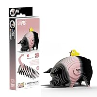 EUGY 128 Pig Eco-Friendly 3D Paper Puzzle
