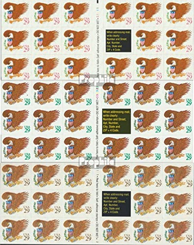 Timbres USA Prophila 2319Fb-2321Fb Armoiries Adler 1992 Feuillet Complet Collection Timbre Neuf