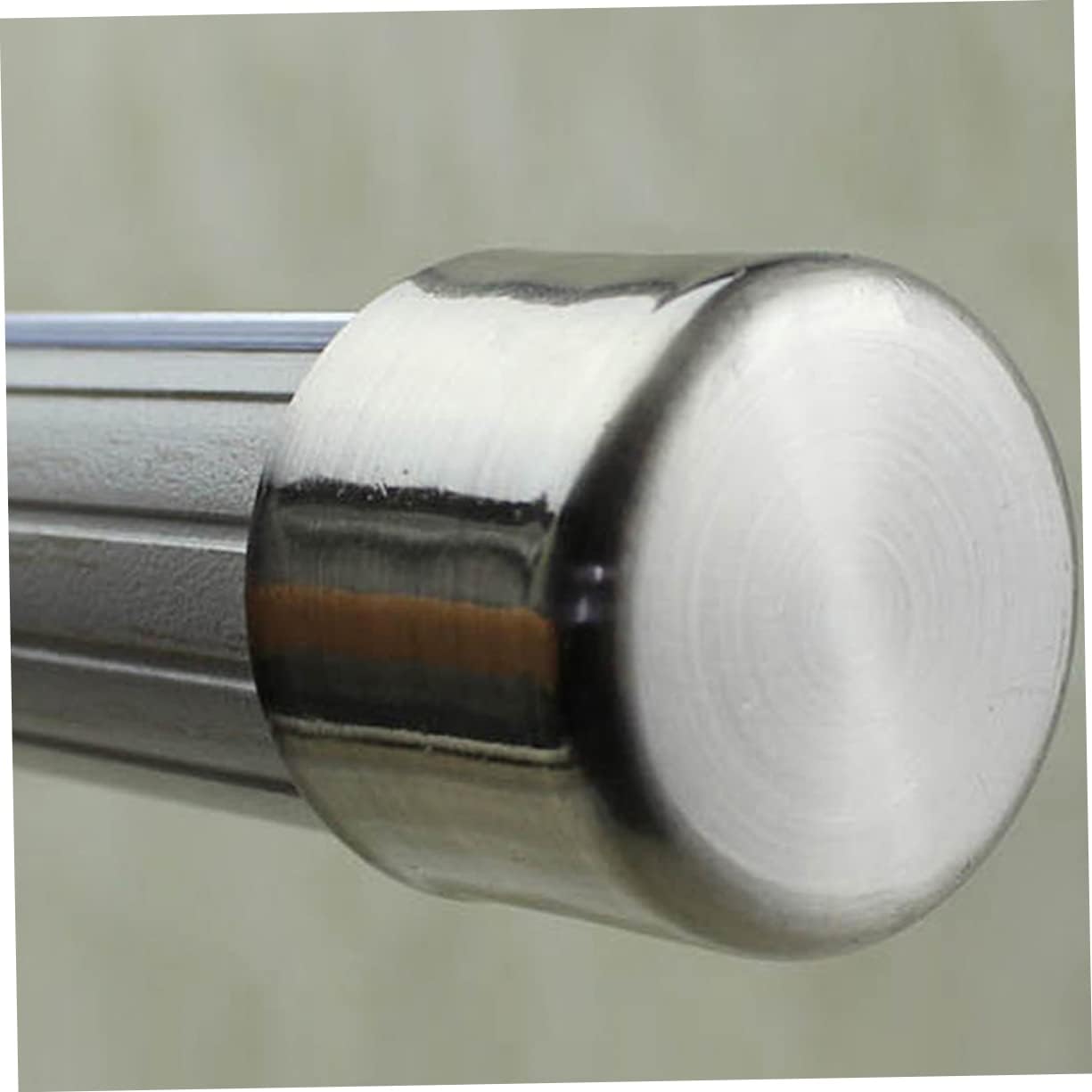 MAGICLULU 4pcs Alloy Curtain Rod End Caps, Silver Decorative Finials