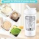 NVIYAM Shaker Elektrisch 650ml, Protein Shaker mit Pulverfach, Eiweiß Shaker USB C Wiederaufladbare, Elektrischer Shake Mixer für Potein Pulver und Milchshake, Proteinshake