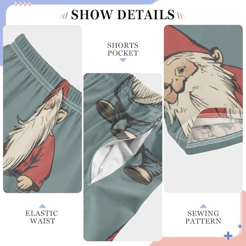 Gnome Boys Long Pants Soft Trousers Elastic Waist Kids Lounge Bottoms with Pockets S-XL4