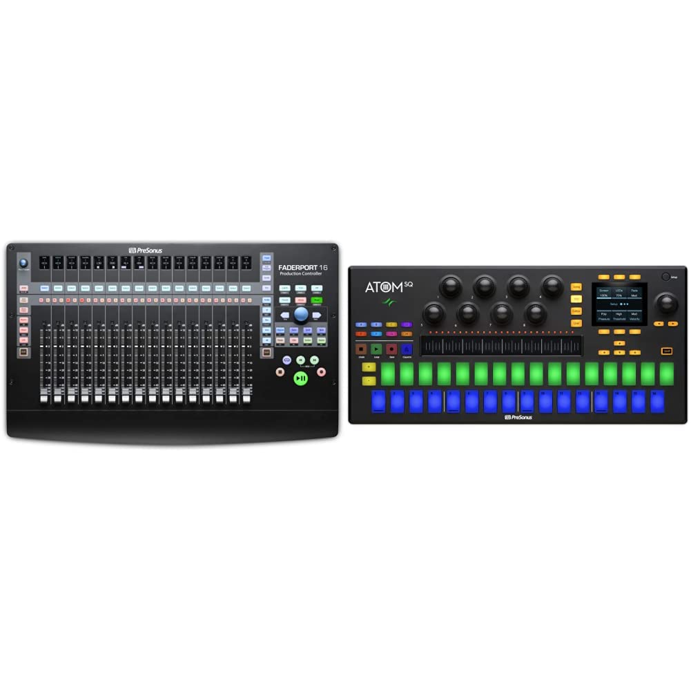Presonus DAW Controller FADERPORT 16 & ATOM SQ Hybrid MIDI