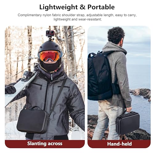 Tomat Tasche für Insta360 Ace Pro, Tragbare PU Aufbewahrungs Schutztasche für Insta360 Ace Pro 2 Zubehör, wasserdichte Tragetasche für Insta360 Ace Pro 2, Insta360 Ace Action Kamera