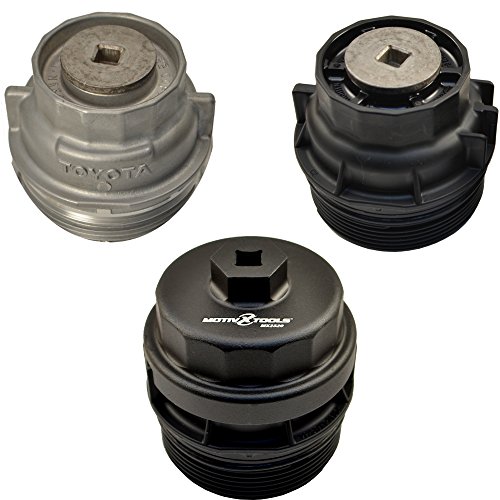 Motivx Tools Oil Filter Wrench for Toyota, Lexus, and Scion 2.0 To 5.7 Liter Engines with 64mm Cartridge Style Oil Filter System - Perfect for Camry, RAV4, Tacoma, Highlander, Sienna, Tundra, and More
