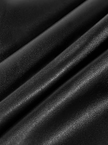Avanova Women Faux Leather Bermuda Shorts Black YX X-Large