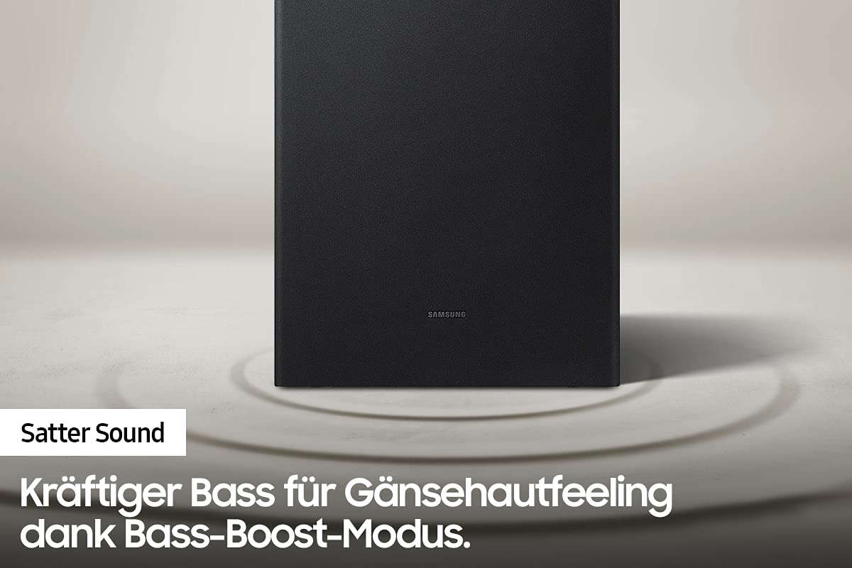 Samsung 2.1-Kanal Soundbar HW-A430/ZG mit DTS Virtual:X, Bass-Boost-Modus, Surround Sound Expansion [2021], Graphitschwarz
