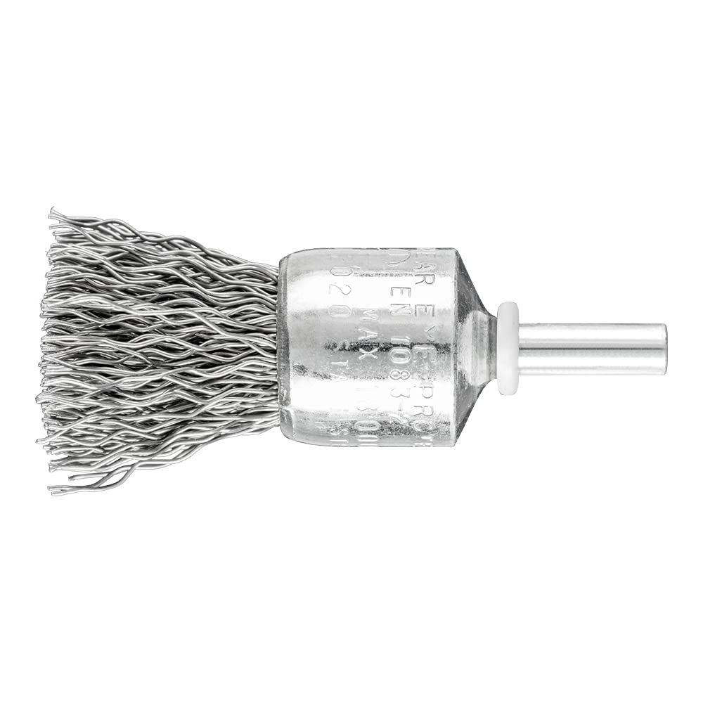 PFERD Brush Brush Untwisted PBU, Diameter 20 mm, Shaft Diameter 6 mm, Steel Wire Diameter 0.50, 43298004