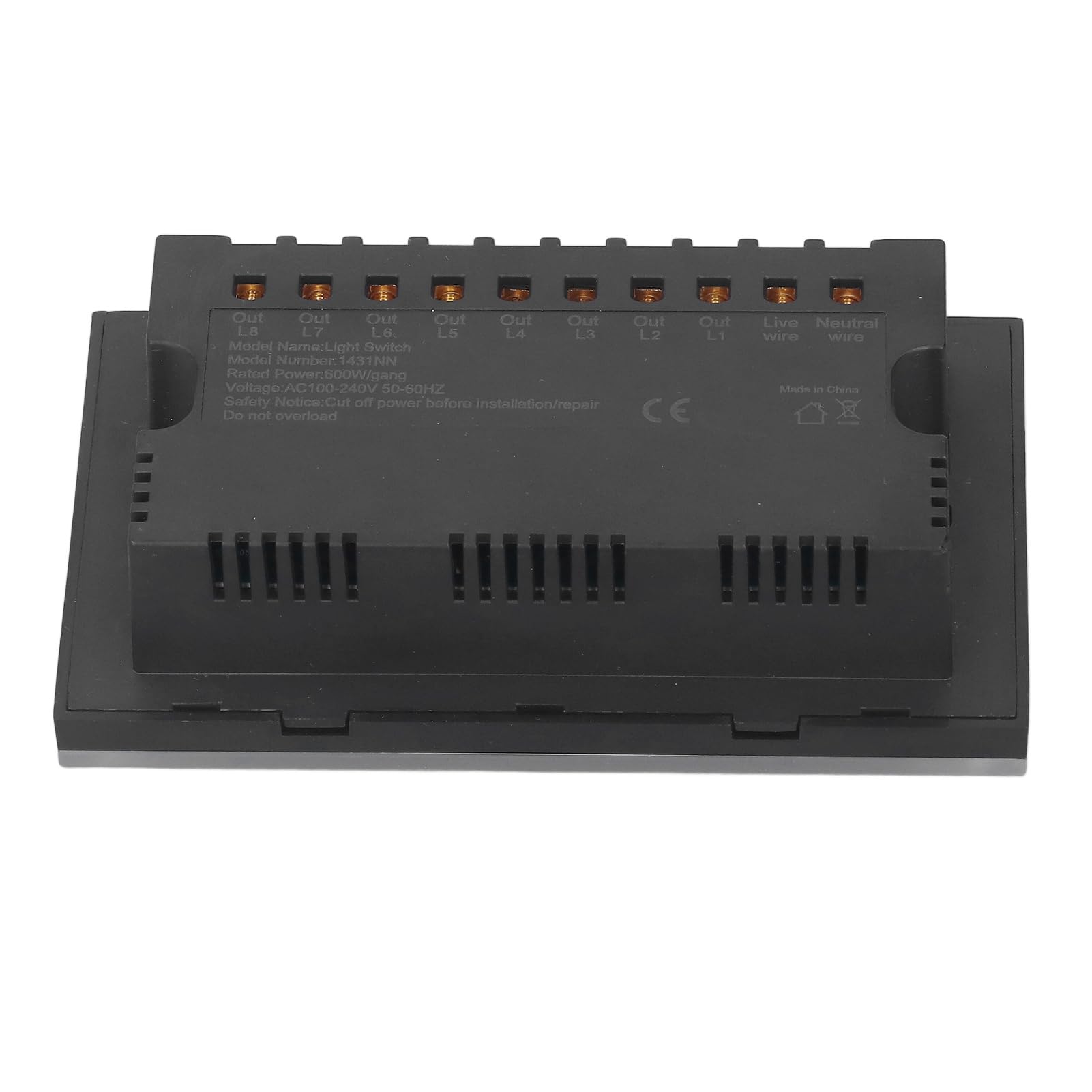 Interruptor de Luz Táctil Inteligente de 8 Bandas, Panel de Pared Inalámbrico con Control Remoto, Comando de Voz, Funciones de Programación para Hogar Inteligente AC100-240V