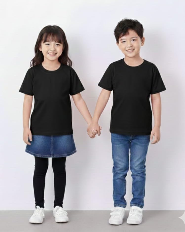 Image of Tshirt for Boys /Girls Unisex Casual Round Neck Half Sleeve Cotton Unisex Kids T Shirts