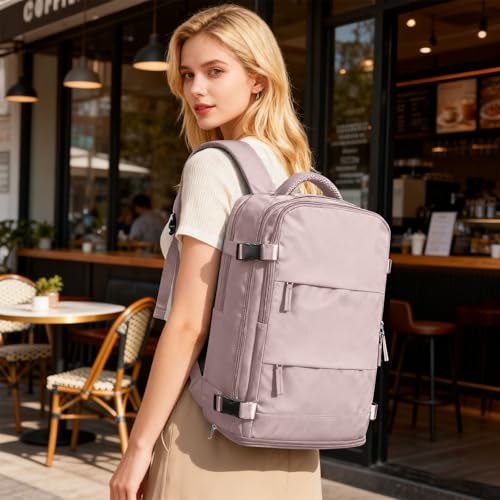 Image of coofay Large Travel Backpack For Women Men Airline Approved Carry On Backpack Flight Approved Waterproof Sports Backpack Casual Daypack Hiking Backpack