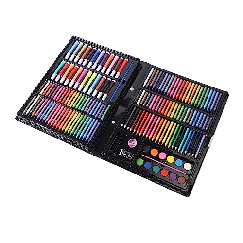 Juego de bolígrafos de pintura con lápiz de acuarela al óleo y crayones infantiles