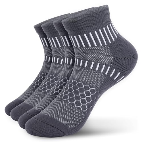 Best Cushioned Socks for Standing All Day | Comfort & Support 11 IRAMY Ankle Compression Socks for Men Women Cushioned Running Athletic Socks Plantar Fasciitis Relief 2 Pairs