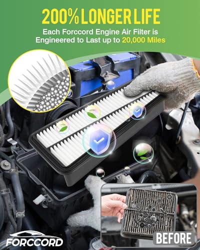 Image of 2-Pack Engine Air Filters for Toyota 4Runner 2003-2009, Tacoma 2005-2015