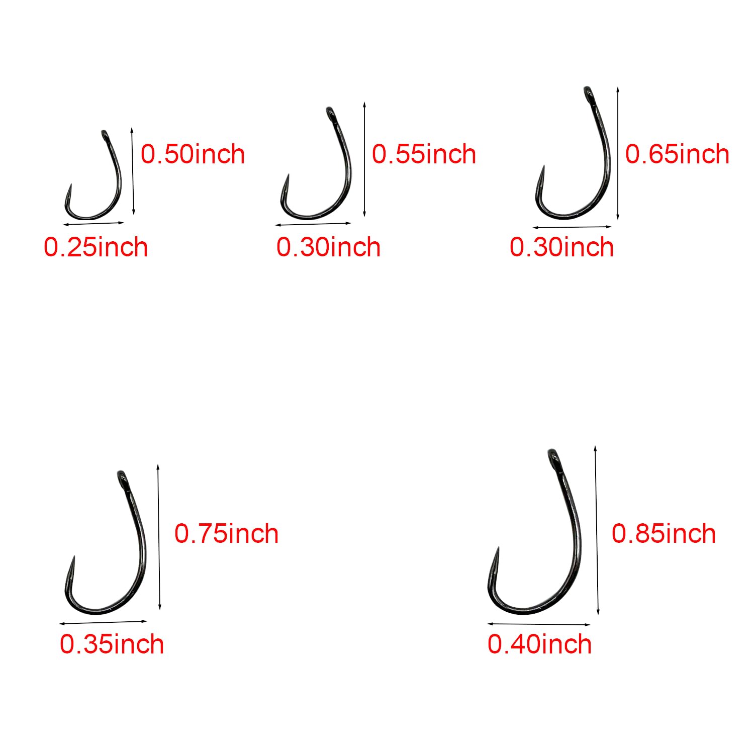 barbless fishing hooks sizes 250pcs Carp Set 5 Size Mixed Fishing Hooks Trout Hooks Circle Hooks Curve Shank Crank Fly Tying Hooks Size: 4# 6# 8# 10# 12# : Sports & Outdoors Rod Length:7’ From old school to CUBE 30 You can count on