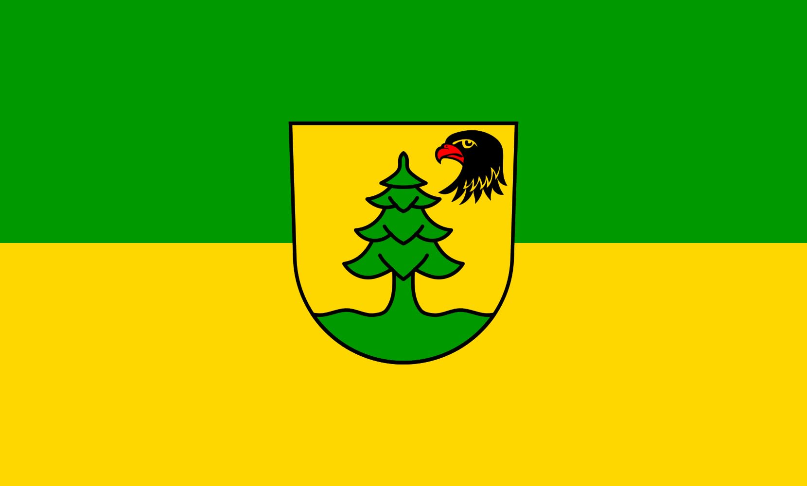 Drapeau grand format Fichtenau 1.35m² aux finitions renforcées