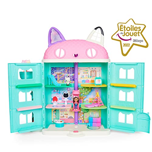 Gabby s Dollhouse - LA MAISON MAGIQUE - Maison Magique Interactive Avec 2 Figurines Et 15 Accessoires - Tirée du Dessin Animé Gabby Et La Maison Magique - Jouet Enfant 3 Ans et + 6060414