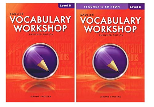 Vocabulary Workshop Enriched Edition Student Book with Teacher's Edition Level B