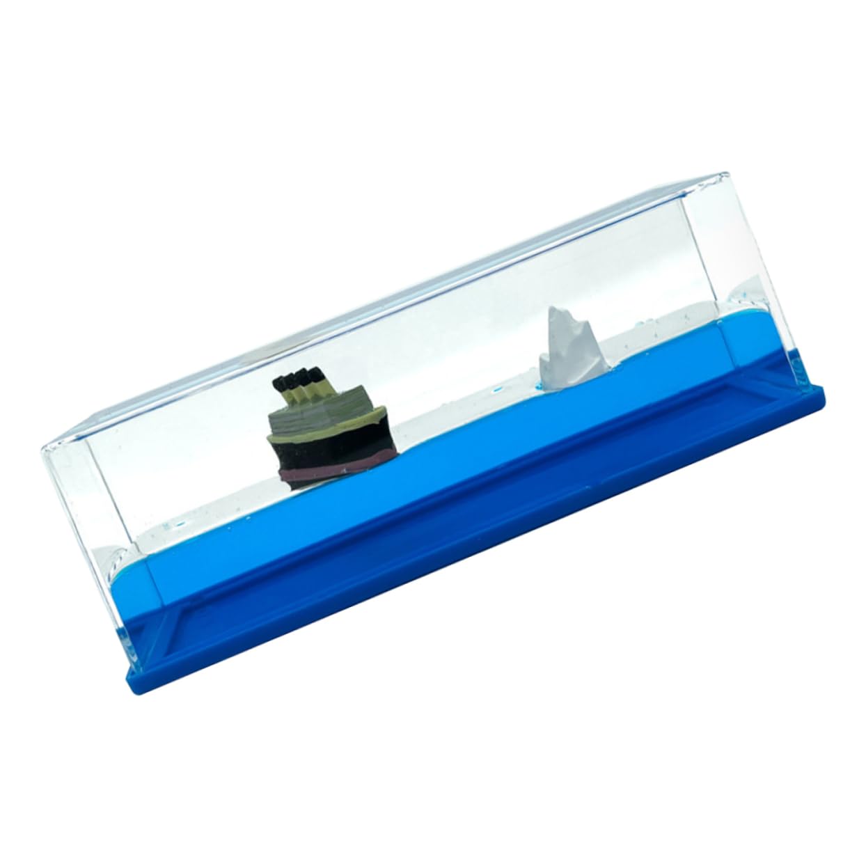 ABOOFAN Cruise Ship Model Drift Bottle Decor Handmade Fluid Liquid Decoration for Home Office Living Bedroom Study Unique Nautical Present Party Accent