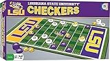MasterPieces Family Game - NCAA LSU Tigers Checkers - Officially Licensed Board Game for Kids & Adults, 13" x 21"