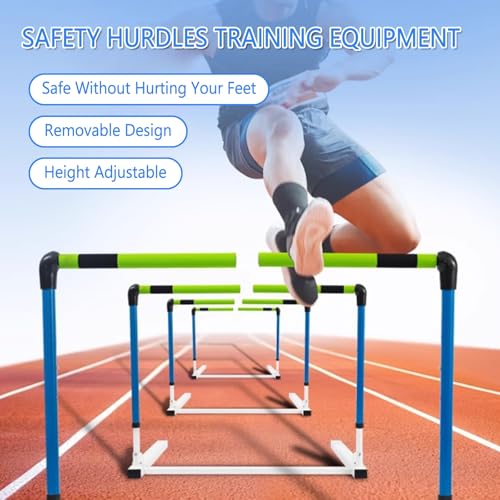 Exercices de sauts athlétiques parfaits avec les haies en mousse réglables - 5
