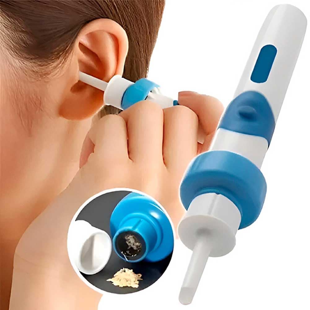 Aspiratore Di Cerume EARSIO - Rimuovi La Cera Dell'orecchio, Elettrico Aspirapolvere per La Rimozione Della Cera Dell'orecchio, Morbido E Confortevole,Indolore E Super Efficace-Adatto a Tutti (2 Set)