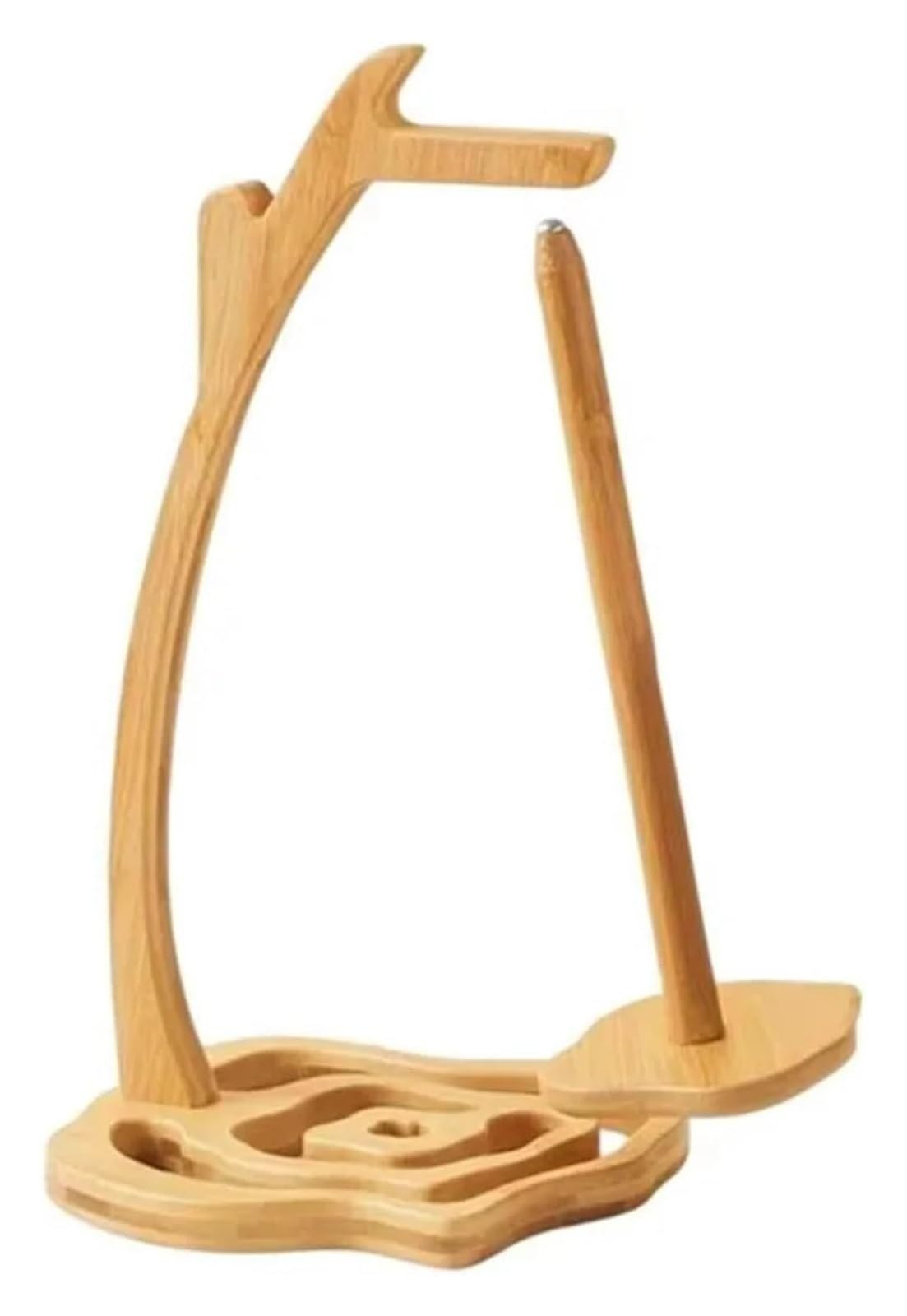 Pzoferlin One Color Yarn Rack Yarn Spinner Wooden Pendulum Rotating Storage Organizer For Beginners Diy Crafting