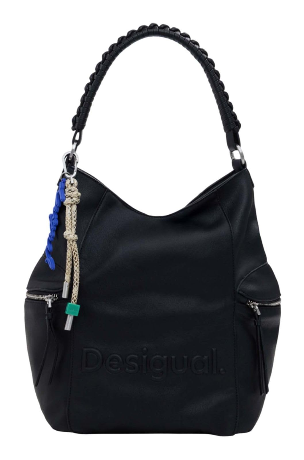 Desigual mochila de ocio Arica Half Logo Backpack Big Black negro