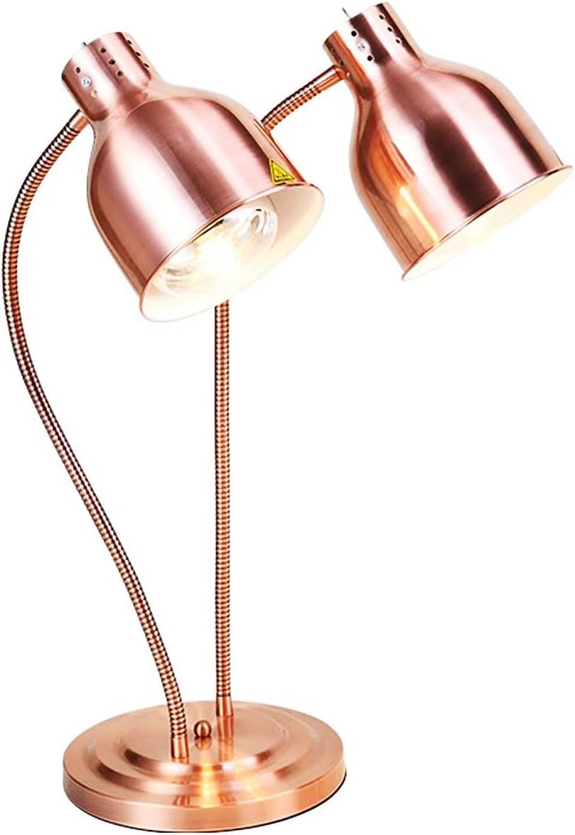 Lampe chauffante commerciale double tête réglable unité chauffage autonome inox