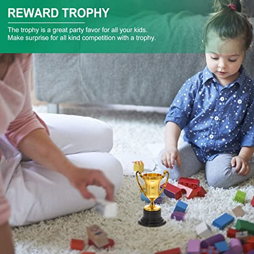 Ipetboom Mini Recompensa Troféu 20Pcs Prêmio Copa Do Mini Trophy Awards Com Troféu de Cheer Base Tro