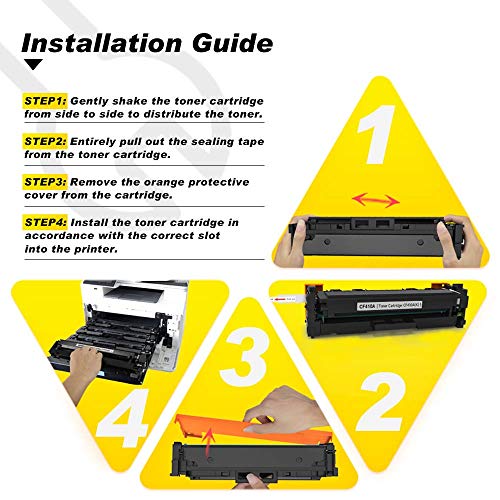 V4Ink 1Pk Compatible 410A Toner Cartridge Replacement For Hp 410A Cf410A Toner Cartridge Black Ink For Hp Color Pro M452Dn M452Dw M452Nw Mfp M477Fnw M477Fdw M477Fdn M377Dw Printer #TOP2