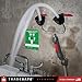TRADESAFE Handheld Eye Wash Station OSHA Approved - Emergency Eye Wash Station, Dual Head Drench Hose Eyewash Station, Wall and Deck Mounted Eye Wash Station, OSHA and ANSI Compliant
