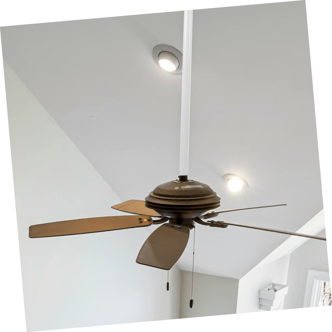 CasaFana Asta di prolunga per ventilatore da soffitto, marrone anticato in diverse lunghezze, lunghezza: 100 cm