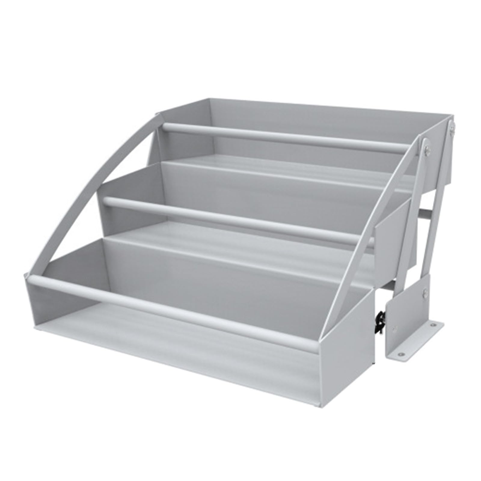 KAHDGSS Down Spices Rack 3 Tiers Pull Kitchen Cabinet Organizers, Sliding Out Storage Basket for Opening Wall Cabinets Pull Kitchen Cabinet Organizers