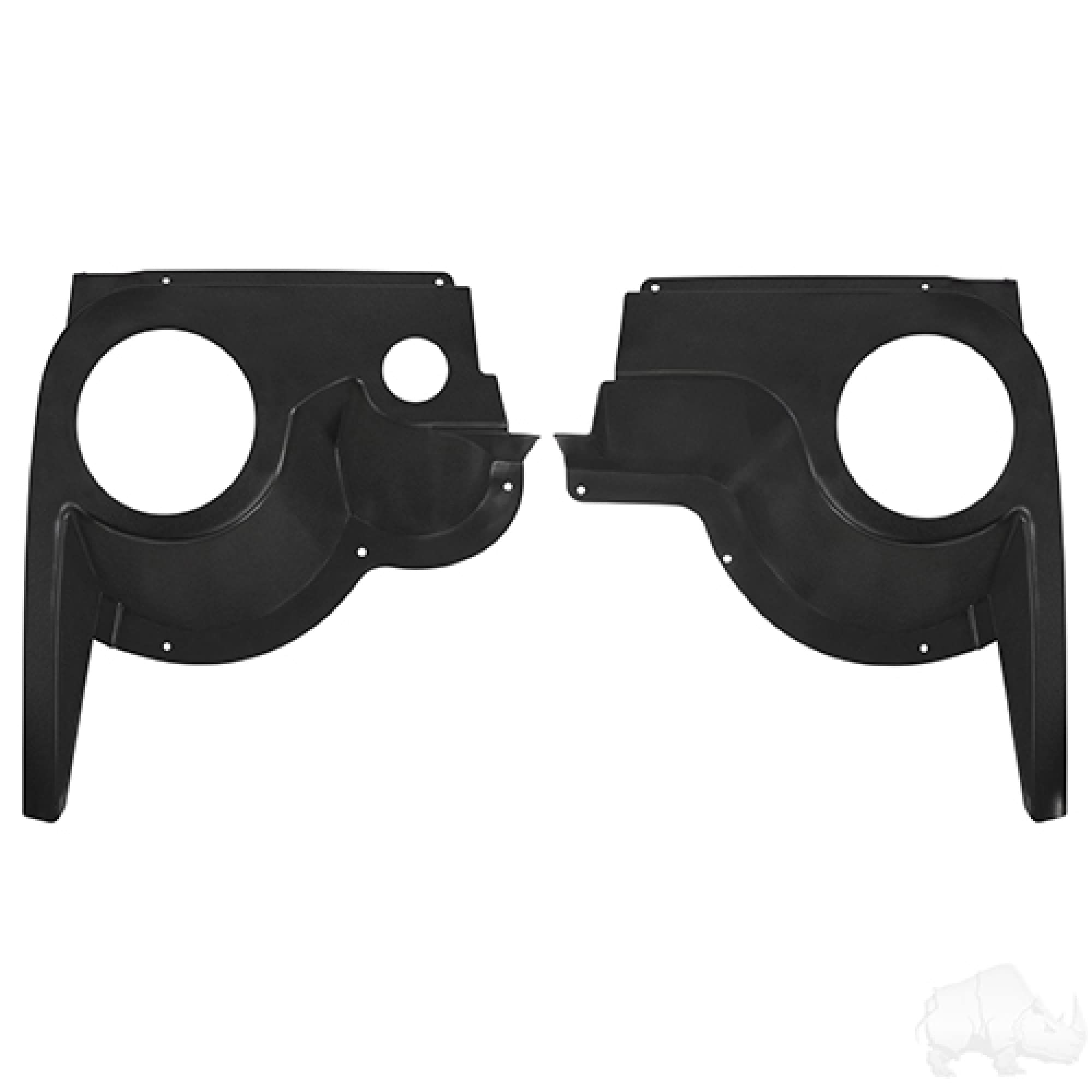 Red Hawk Speaker Pod, SET OF 2, Black ABS, Compatible with EZGO TXT 1994+